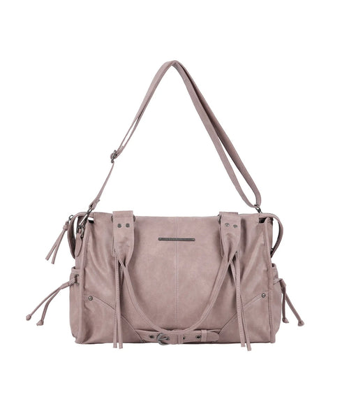 FANCY CLUB(ファンシークラブ)/大容量 2WAY ヴィンテージ ウォッシング ショルダー トートバッグ/BELTED WASHING LEATHER BAG | AT1252068 | ピンク