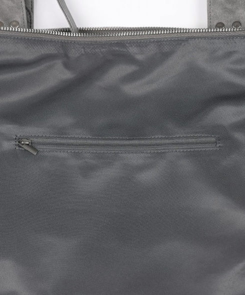 FANCY CLUB(ファンシークラブ)/大容量 2WAY ヴィンテージ ウォッシング ショルダー トートバッグ/BELTED WASHING LEATHER BAG | AT1252068 | グレー