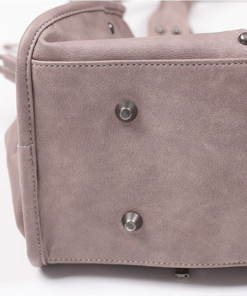 FANCY CLUB(ファンシークラブ)/大容量 2WAY ヴィンテージ ウォッシング ショルダー トートバッグ/BELTED WASHING LEATHER BAG | AT1252068 | ピンク