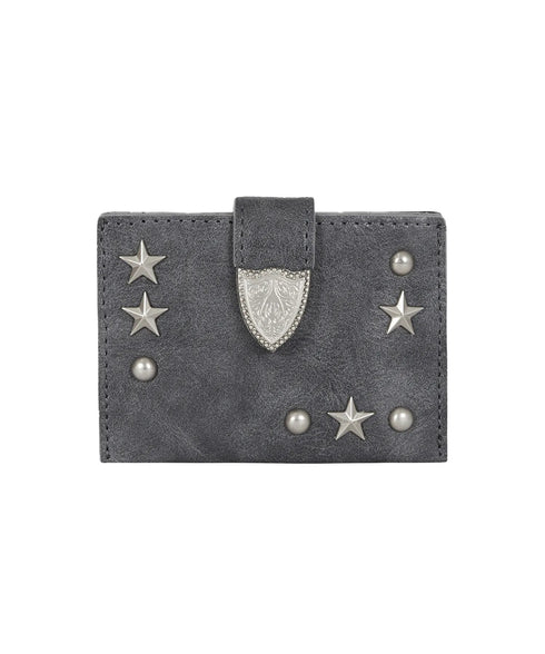 ILLIGO(イリゴ)/ミニ財布 ウェスタン アコーディオン カード ウォレット/WESTERN ACCORDION CARD WALLET | AT6252070 | チャコールグレー