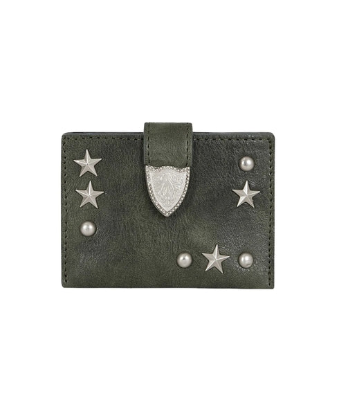 ILLIGO(イリゴ)/ミニ財布 ウェスタン アコーディオン カード ウォレット/WESTERN ACCORDION CARD WALLET | AT6252070 | カーキ