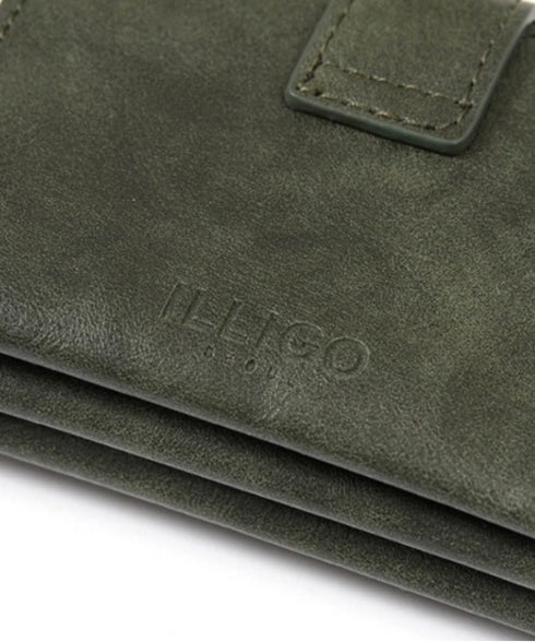 ILLIGO(イリゴ)/ミニ財布 ウェスタン アコーディオン カード ウォレット/WESTERN ACCORDION CARD WALLET | AT6252070 | カーキ