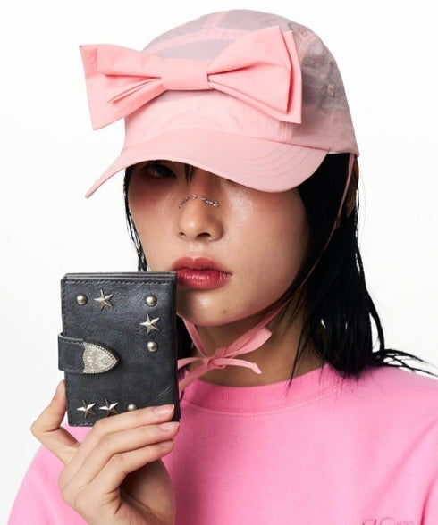 ILLIGO(イリゴ)/ミニ財布 ウェスタン アコーディオン カード ウォレット/WESTERN ACCORDION CARD WALLET | AT6252070 | チャコールグレー