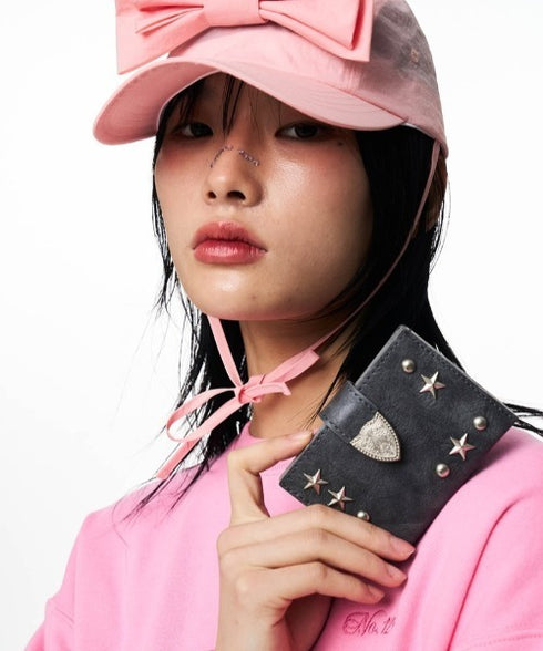 ILLIGO(イリゴ)/ミニ財布 ウェスタン アコーディオン カード ウォレット/WESTERN ACCORDION CARD WALLET | AT6252070 | チャコールグレー