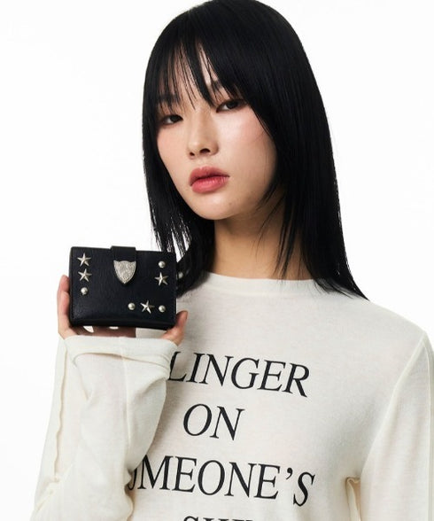 ILLIGO(イリゴ)/ミニ財布 ウェスタン アコーディオン カード ウォレット/WESTERN ACCORDION CARD WALLET | AT6252070 | ブラック