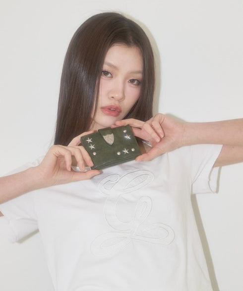 ILLIGO(イリゴ)/ミニ財布 ウェスタン アコーディオン カード ウォレット/WESTERN ACCORDION CARD WALLET | AT6252070 | カーキ