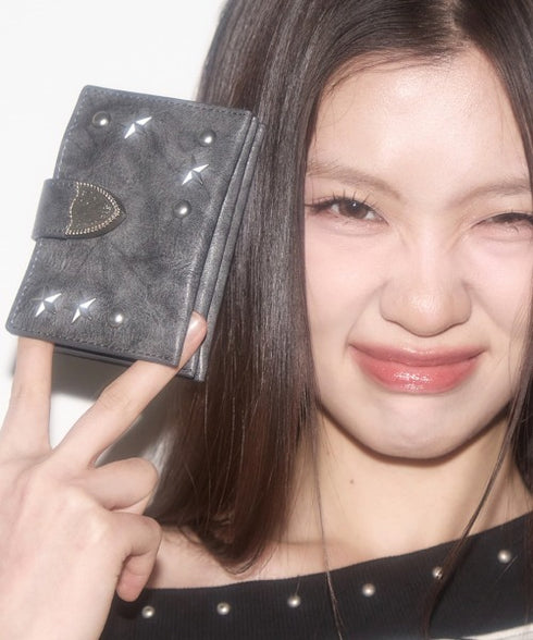 ILLIGO(イリゴ)/ミニ財布 ウェスタン アコーディオン カード ウォレット/WESTERN ACCORDION CARD WALLET | AT6252070 | チャコールグレー