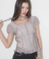 ILLIGO(イリゴ)/チョーカー付き リボン タイ スクエアネック ブラウス/RIBBON TIE SQUARE NECK BLOUSE | AT2252071 | グレー