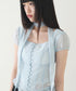 ILLIGO(イリゴ)/チョーカー付き リボン タイ スクエアネック ブラウス/RIBBON TIE SQUARE NECK BLOUSE | AT2252071 | ブルー