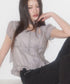 ILLIGO(イリゴ)/チョーカー付き リボン タイ スクエアネック ブラウス/RIBBON TIE SQUARE NECK BLOUSE | AT2252071 | グレー