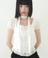 ILLIGO(イリゴ)/チョーカー付き リボン タイ スクエアネック ブラウス/RIBBON TIE SQUARE NECK BLOUSE | AT2252071 | ホワイト系その他