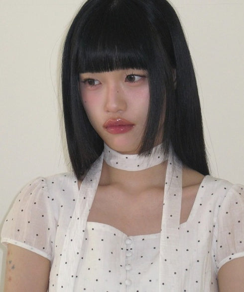 ILLIGO(イリゴ)/チョーカー付き リボン タイ スクエアネック ブラウス/RIBBON TIE SQUARE NECK BLOUSE | AT2252071 | ホワイト系その他