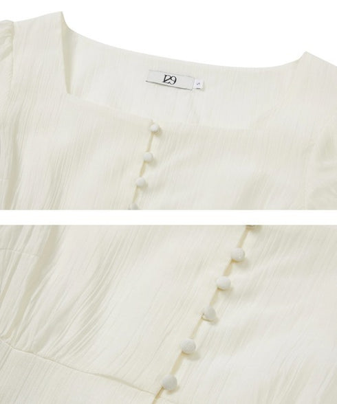 ILLIGO(イリゴ)/チョーカー付き リボン タイ スクエアネック ブラウス/RIBBON TIE SQUARE NECK BLOUSE | AT2252071 | クリーム