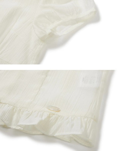 ILLIGO(イリゴ)/チョーカー付き リボン タイ スクエアネック ブラウス/RIBBON TIE SQUARE NECK BLOUSE | AT2252071 | クリーム