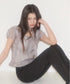 ILLIGO(イリゴ)/チョーカー付き リボン タイ スクエアネック ブラウス/RIBBON TIE SQUARE NECK BLOUSE | AT2252071 | グレー
