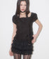 ILLIGO(イリゴ)/チョーカー付き リボン タイ スクエアネック ブラウス/RIBBON TIE SQUARE NECK BLOUSE | AT2252071 | ブラック