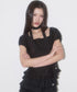 ILLIGO(イリゴ)/チョーカー付き リボン タイ スクエアネック ブラウス/RIBBON TIE SQUARE NECK BLOUSE | AT2252071 | ブラック