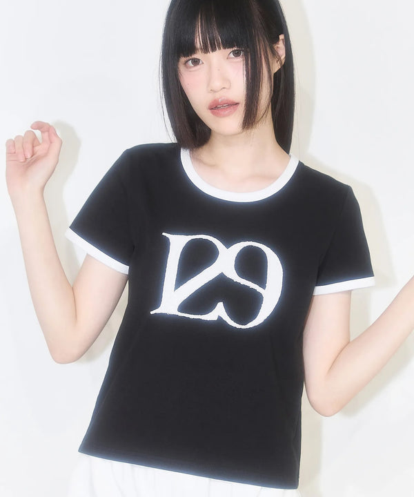 ILLIGO(イリゴ)/ロゴパッチ 刺繍 Tシャツ 半袖/129 LOGO PATCH T-SHIRT | AT2252072 | ブラック