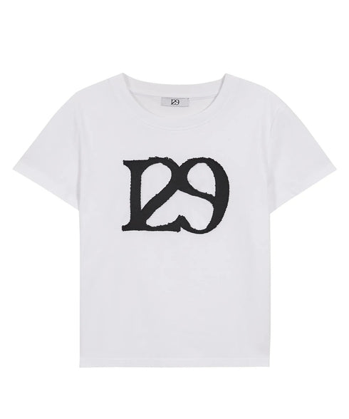 ILLIGO(イリゴ)/ロゴパッチ 刺繍 Tシャツ 半袖/129 LOGO PATCH T-SHIRT | AT2252072 | ホワイト