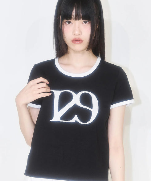 ILLIGO(イリゴ)/ロゴパッチ 刺繍 Tシャツ 半袖/129 LOGO PATCH T-SHIRT | AT2252072 | ブラック
