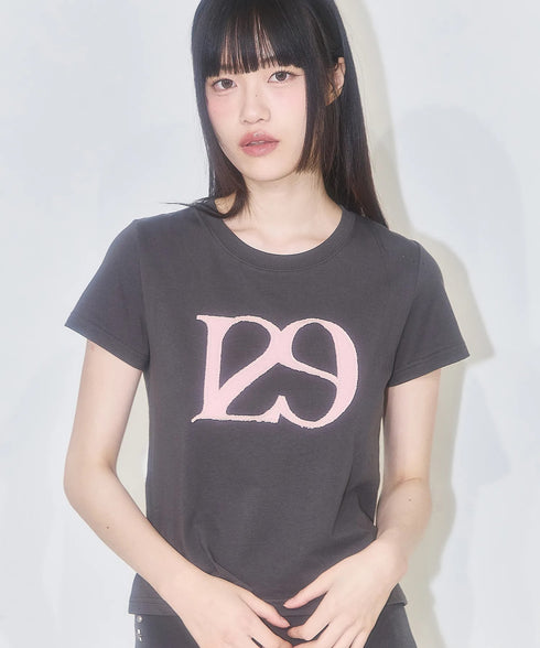 ILLIGO(イリゴ)/ロゴパッチ 刺繍 Tシャツ 半袖/129 LOGO PATCH T-SHIRT | AT2252072 | チャコールグレー