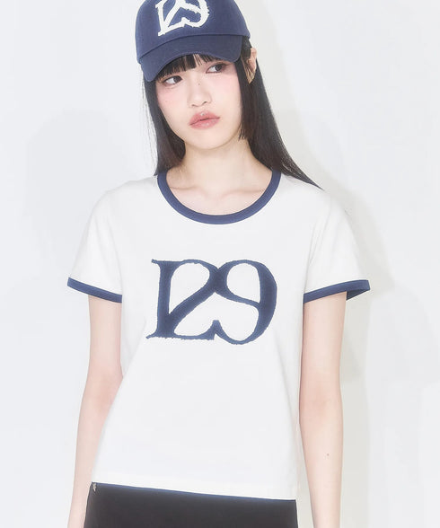 ILLIGO(イリゴ)/ロゴパッチ 刺繍 Tシャツ 半袖/129 LOGO PATCH T-SHIRT | AT2252072 | クリーム