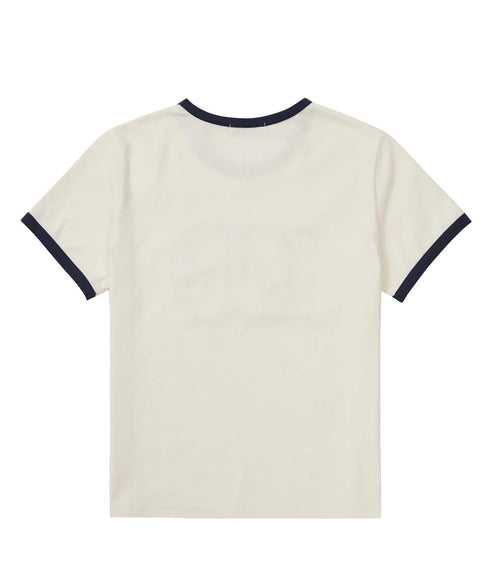 ILLIGO(イリゴ)/ロゴパッチ 刺繍 Tシャツ 半袖/129 LOGO PATCH T-SHIRT | AT2252072 | クリーム