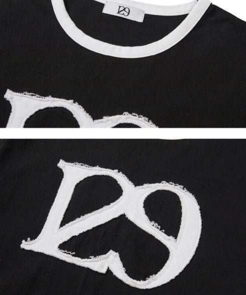 ILLIGO(イリゴ)/ロゴパッチ 刺繍 Tシャツ 半袖/129 LOGO PATCH T-SHIRT | AT2252072 | ブラック