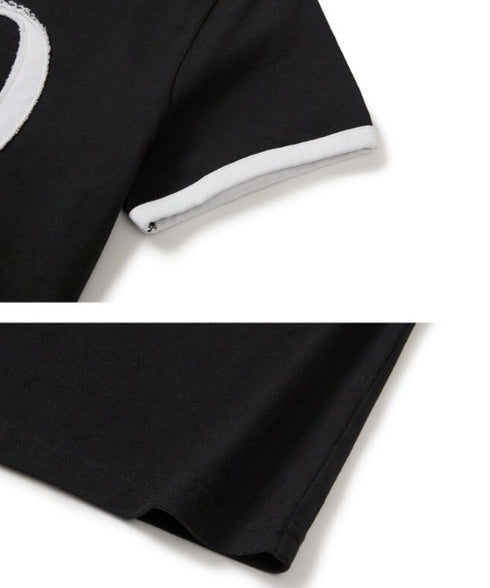 ILLIGO(イリゴ)/ロゴパッチ 刺繍 Tシャツ 半袖/129 LOGO PATCH T-SHIRT | AT2252072 | ブラック