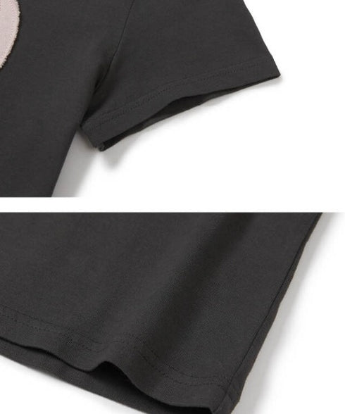 ILLIGO(イリゴ)/ロゴパッチ 刺繍 Tシャツ 半袖/129 LOGO PATCH T-SHIRT | AT2252072 | チャコールグレー