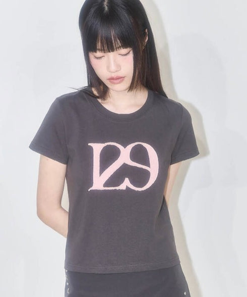 ILLIGO(イリゴ)/ロゴパッチ 刺繍 Tシャツ 半袖/129 LOGO PATCH T-SHIRT | AT2252072 | チャコールグレー