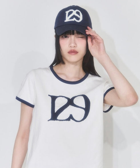 ILLIGO(イリゴ)/ロゴパッチ 刺繍 Tシャツ 半袖/129 LOGO PATCH T-SHIRT | AT2252072 | クリーム