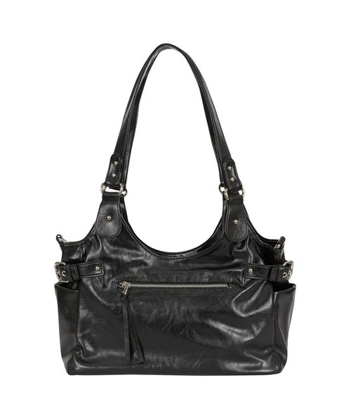 ILLIGO(イリゴ)/2WAY バックル ショルダー トートバッグ/AMBER BUCKLE SHOULDER BAG | AT1252073 | ブラック