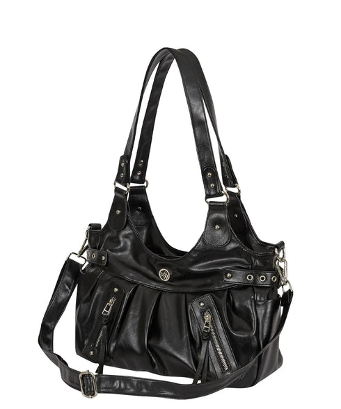 ILLIGO(イリゴ)/2WAY バックル ショルダー トートバッグ/AMBER BUCKLE SHOULDER BAG | AT1252073 | ブラック