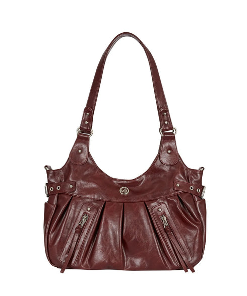 ILLIGO(イリゴ)/2WAY バックル ショルダー トートバッグ/AMBER BUCKLE SHOULDER BAG | AT1252073 | バーガンディー