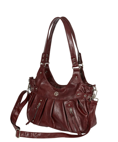 ILLIGO(イリゴ)/2WAY バックル ショルダー トートバッグ/AMBER BUCKLE SHOULDER BAG | AT1252073 | バーガンディー