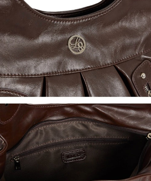 ILLIGO(イリゴ)/2WAY バックル ショルダー トートバッグ/AMBER BUCKLE SHOULDER BAG | AT1252073 | ブラウン