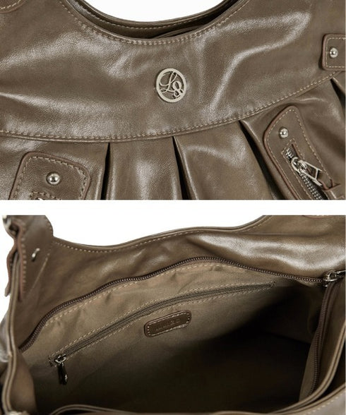 ILLIGO(イリゴ)/2WAY バックル ショルダー トートバッグ/AMBER BUCKLE SHOULDER BAG | AT1252073 | ベージュ