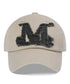 MUCENT(ムセント)/ヴィンテージ ウォッシング アップリケ ベースボール キャップ サイズ調整可能/VINTAGE WASHING APPLIQUE BALL CAP | AT5252074 | ベージュ