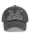 MUCENT(ムセント)/ヴィンテージ ウォッシング アップリケ ベースボール キャップ サイズ調整可能/VINTAGE WASHING APPLIQUE BALL CAP | AT5252074 | グレー