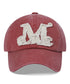 MUCENT(ムセント)/ヴィンテージ ウォッシング アップリケ ベースボール キャップ サイズ調整可能/VINTAGE WASHING APPLIQUE BALL CAP | AT5252074 | レッド