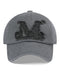 MUCENT(ムセント)/ヴィンテージ ウォッシング アップリケ ベースボール キャップ サイズ調整可能/VINTAGE WASHING APPLIQUE BALL CAP | AT5252074 | ブラック