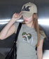 MUCENT(ムセント)/ヴィンテージ ウォッシング アップリケ ベースボール キャップ サイズ調整可能/VINTAGE WASHING APPLIQUE BALL CAP | AT5252074 | ベージュ