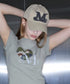 MUCENT(ムセント)/ヴィンテージ ウォッシング アップリケ ベースボール キャップ サイズ調整可能/VINTAGE WASHING APPLIQUE BALL CAP | AT5252074 | ベージュ