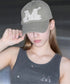 MUCENT(ムセント)/ヴィンテージ ウォッシング アップリケ ベースボール キャップ サイズ調整可能/VINTAGE WASHING APPLIQUE BALL CAP | AT5252074 | カーキ