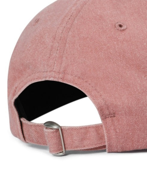 MUCENT(ムセント)/ヴィンテージ ウォッシング アップリケ ベースボール キャップ サイズ調整可能/VINTAGE WASHING APPLIQUE BALL CAP | AT5252074 | ピンク