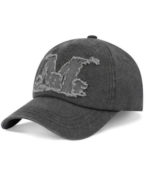 MUCENT(ムセント)/ヴィンテージ ウォッシング アップリケ ベースボール キャップ サイズ調整可能/VINTAGE WASHING APPLIQUE BALL CAP | AT5252074 | グレー