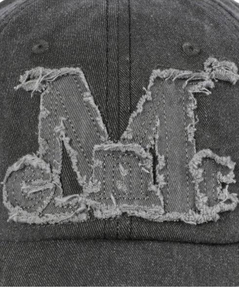 MUCENT(ムセント)/ヴィンテージ ウォッシング アップリケ ベースボール キャップ サイズ調整可能/VINTAGE WASHING APPLIQUE BALL CAP | AT5252074 | グレー