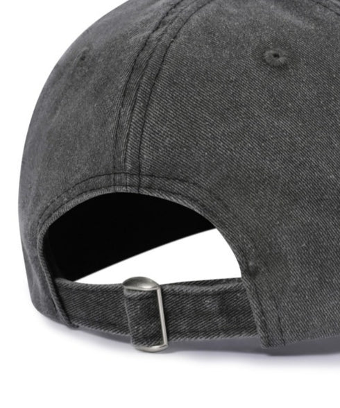 MUCENT(ムセント)/ヴィンテージ ウォッシング アップリケ ベースボール キャップ サイズ調整可能/VINTAGE WASHING APPLIQUE BALL CAP | AT5252074 | グレー