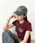 MUCENT(ムセント)/ヴィンテージ ウォッシング アップリケ ベースボール キャップ サイズ調整可能/VINTAGE WASHING APPLIQUE BALL CAP | AT5252074 | グレー
